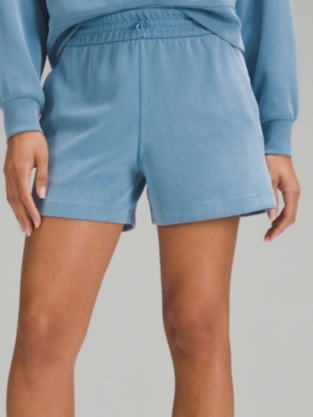 lululemon athletica Light Blue Sofstreme High-Rise Shorts Size 8